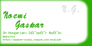 noemi gaspar business card